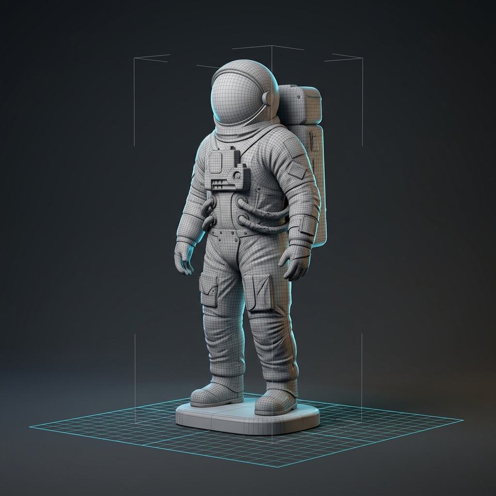 Render digital del modelo 3D